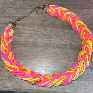 Multi colored beaded necklace